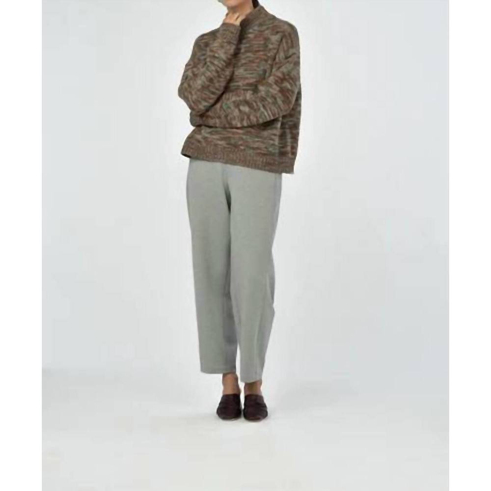 NEW PAPER LABEL pine sweater in rust mix